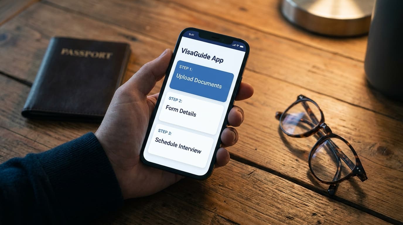 Visa Compass app on a phone