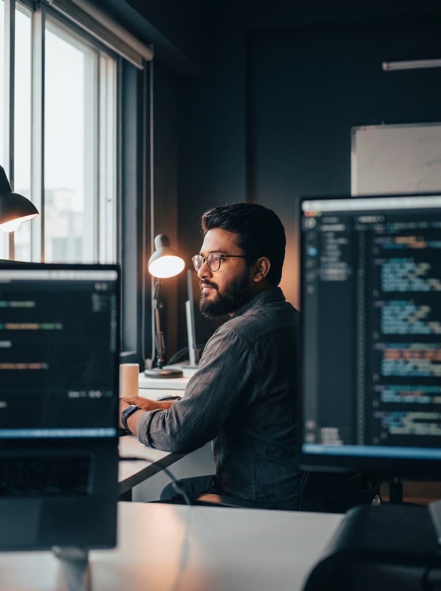 An Icebreakers developer at work