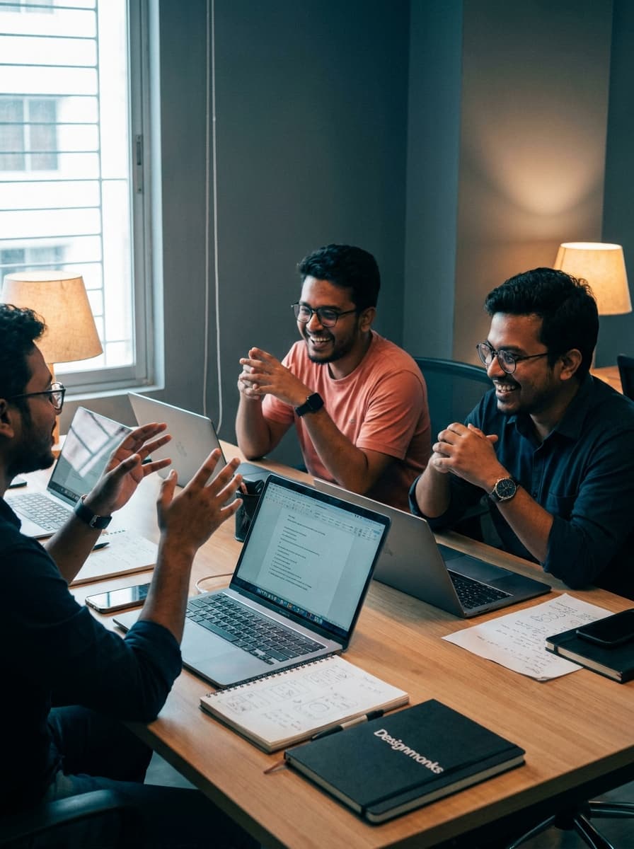 Project team in a working session